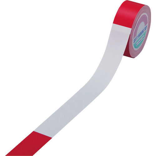 Green Cross Barricade Tape (Sign Tape) Red/White BT-38 38mm width x 50m Non-adhesive Type 147002 1 roll