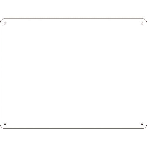 Green Cross Steel Plain Sheet White Steel-35 (White) 300 x 225 x 0.5 mm Regular Mountain Shape 058351 1 Sheet