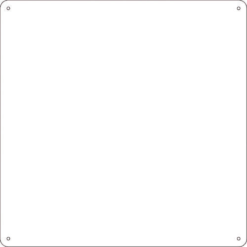 緑十字　スチール無地板　白　スチール−３４（白）　３００×３００×０．５ｍｍ　普通山型　058341　1枚