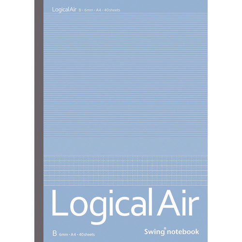 Nakabayashi Logical Air Notebook B-ruled/A4/40 sheets NO-A409B 1 book
