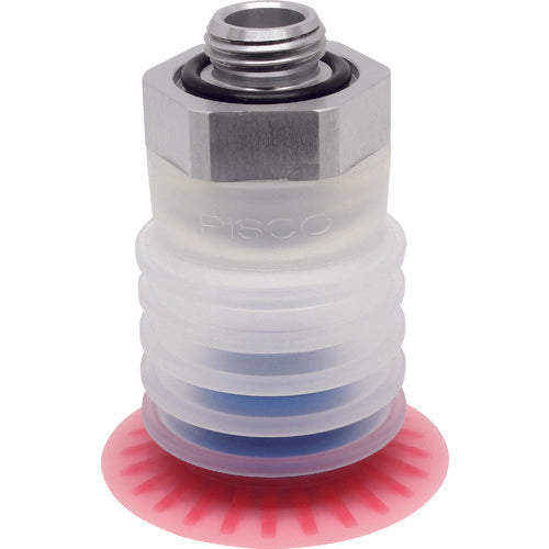 PISCO 포장봉투용 진공 패드 직접 부착형 20도 5단 G1/4 평면형 VPE40PBS25-G2-FF 1개