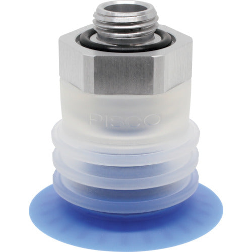 PISCO Vacuum Pad for Packaging Bags, Direct-Mount Type, 40 Degree, 3-Tier, G3/8 Flat Type, VPE40PBS43-G3-FF, 1 Piece