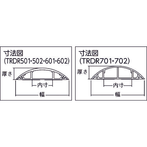 ＴＲＵＳＣＯ　配線カバー５０　１Ｍ　ブラウン　TRDR501BN　1 本