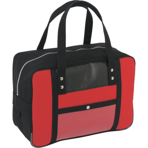 ＳＡＮＥＩ　帆布メール用ボストン（Ｍ）ＳＥＤ−１錠付　赤　BTM-SED-02　1 個