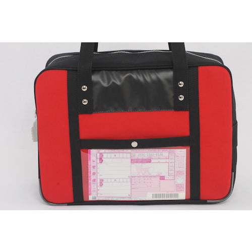 ＳＡＮＥＩ　帆布メール用ボストン（Ｍ）ＳＥＤ−１錠付　赤　BTM-SED-02　1 個