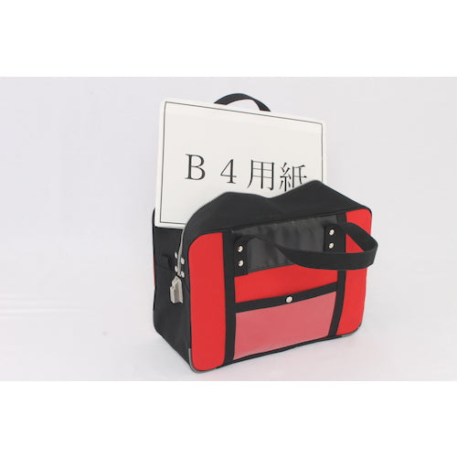 ＳＡＮＥＩ　帆布メール用ボストン（Ｍ）ＳＥＤ−１錠付　赤　BTM-SED-02　1 個