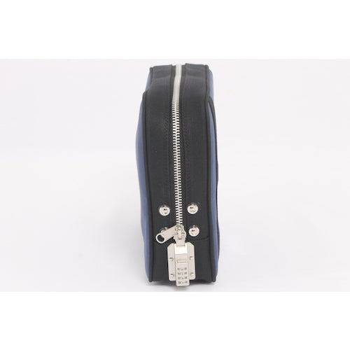 SANEI Canvas Mail Pouch (L) SED-1 with Lock, Navy, PL-SED-03, 1 pc
