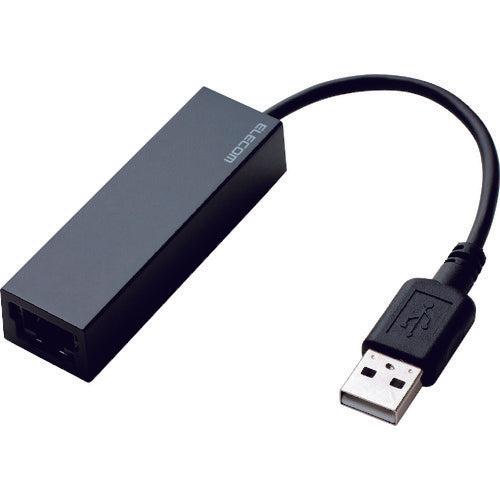 エレコム　ＵＳＢ２．０　ＬＡＮアダプター　Ｔｙｐｅ−Ａ　ブラック　EDC-FUA2-B　1 個