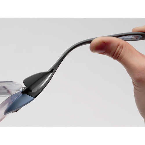 ミドリ安全　小顔用タイプ保護メガネ　オーバーグラス　ＶＳ−３０３Ｆ　ブルー　VS-303F-BL　1 個