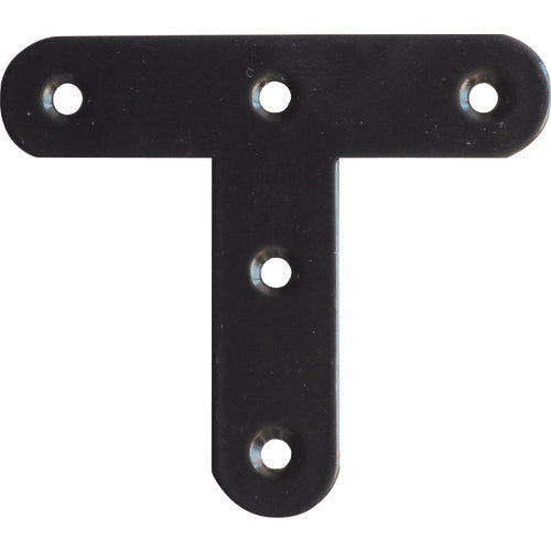 DAIDO HANT Reinforcement Hardware Color T-Shape Black 47 4 Pairs with Screws 00062721 1 Bag