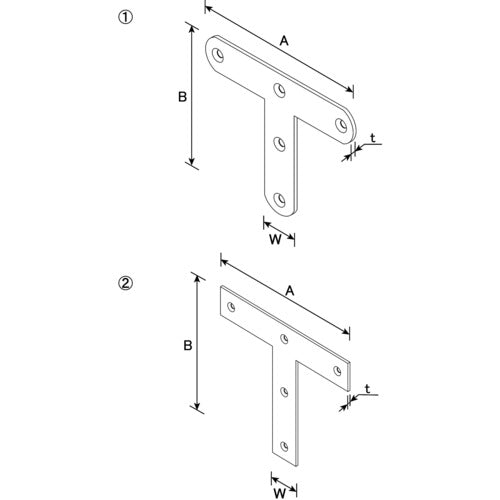 DAIDOHANT 스테인리스 T자 57 00063099 1봉