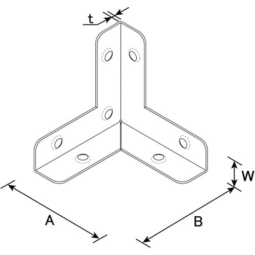 DAIDOHANT 스테인리스 삼방면 38 00063090 1봉