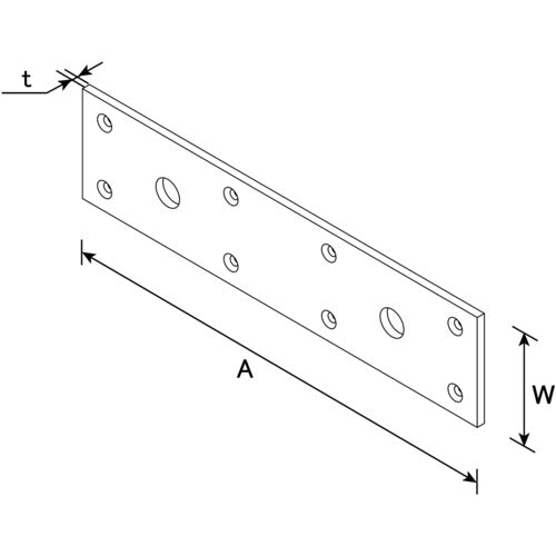DAIDOHANT Wide Plate 4.5X60X300 00063332 1 piece