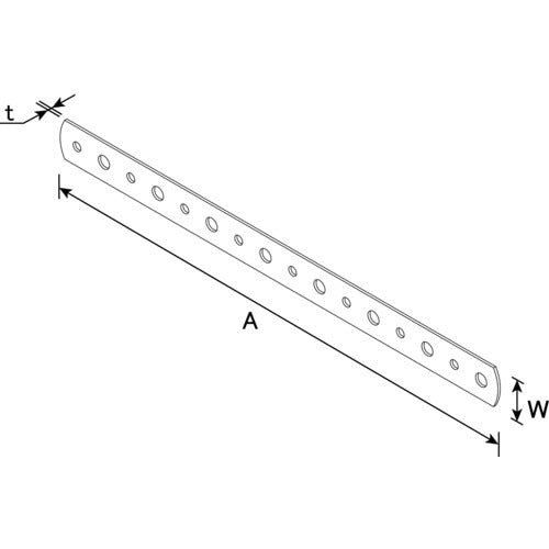 DAIDOHANT 스테인레스 스틸 벤딩 플레이트 치도리 0.4X18X200 00063232 1 개