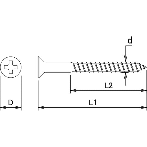 DAIDOHANT 선반기둥 전용 나사 XM-7 흰색 3.1X20 60개 10179282 1봉