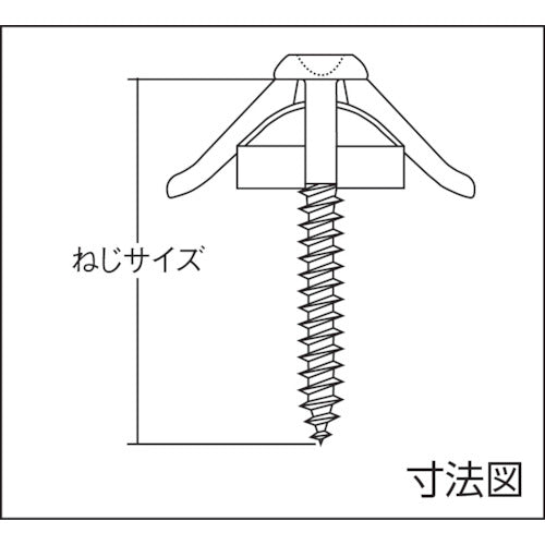 ＤＡＩＤОＨＡＮＴ　ポリカ連結波板ビス　１２連Ｘ２本（２４本入）　４．２Ｘ３５ｍｍ　クリアー　10176066　1袋