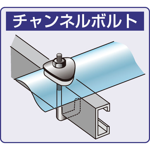 ＤＡＩＤОＨＡＮＴ　チャンネルボルトセット　１／４Ｘ４５Ｘ１２５　１０本入り　10102278　1袋