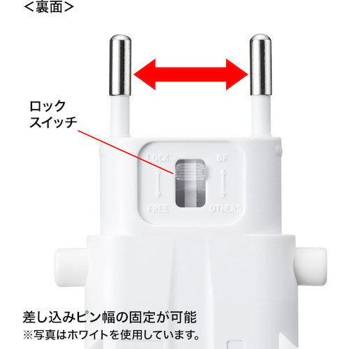 ＳＡＮＷＡ　海外電源変換アダプタ　TR-AD4BK　1 個