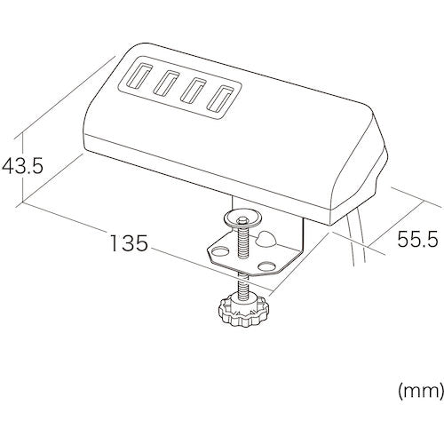 ＳＡＮＷＡ　クランプ式充電器　ACA-IP50BK　1 個