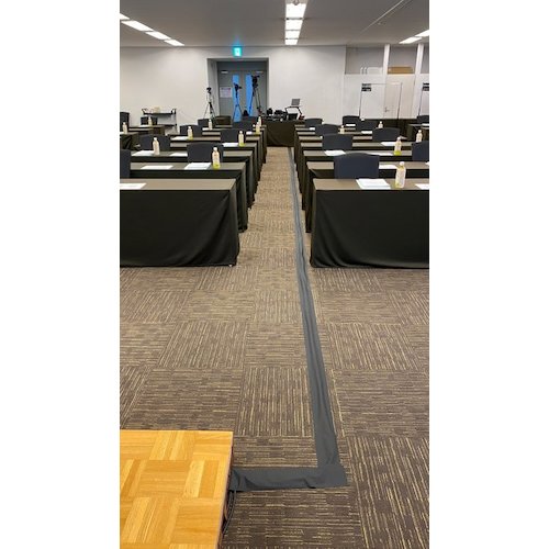 Pyorran Temporary Cable Fixing Tape Black CK-06-BK 1 Roll