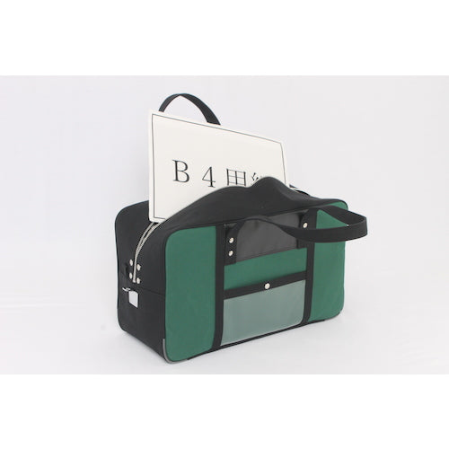 ＳＡＮＥＩ　帆布メール用ボストン（Ｌ）馬蹄錠金具付　モスグリーン　BTL-U-07　1 個