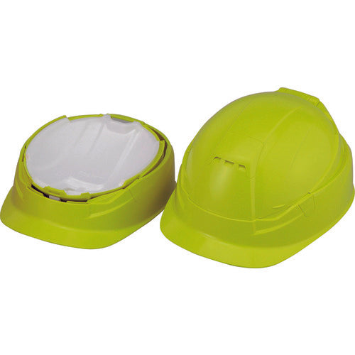 토요 세프티 TOYO 작업용 방재용 접이식 헬멧 BLOOM3 MOVO 라임 NO.105-LM 1개