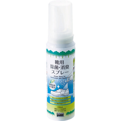 ＴＲＵＳＣＯ　靴用除菌消臭スプレー　１００ＭＬ　逆さ噴射専用タイプ　TSP-SHS100　1 本