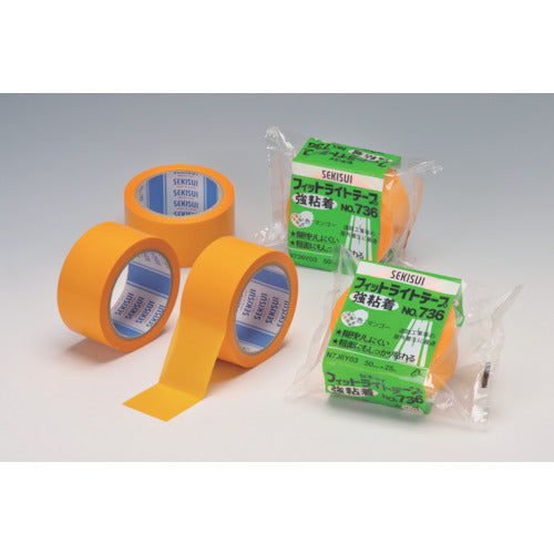 Sekisui Fit Light Tape Strong Adhesive #736 150mm x 25m Mango N736Y06 1 roll