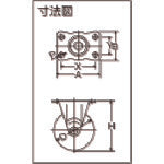 해머 G 시리즈 고정 PP 휠 엘라스토머 감기 65mm 420R-L65 1개