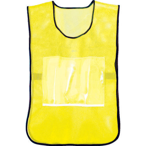 ＴＲＵＳＣＯ　差し込みポケット付き安全ベスト　イエロー　TSB-Y　1 着