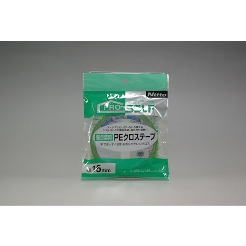 Nitto [Sold out and discontinued] PE cloth tape 15mm x 10m green J6812 1 roll