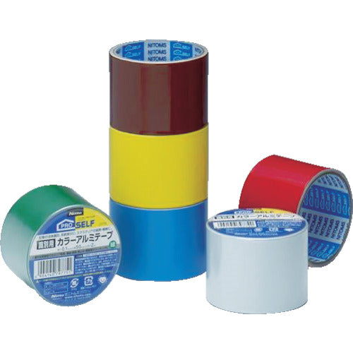 ニトムズ　識別用カラーアルミテープ　５０ｍｍｘ２ｍ　青　J3770　1 巻