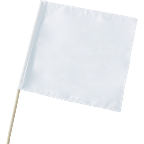 TRUSCO 손 깃발 흰색 나무 막대 세트 깃발 부분 450X450MM TTB-W 1 개