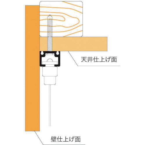 ニッサチェイン　天井用　ワイヤーセット　１．５Ｍ　ビス止めタイプ　Y-425　1 Ｓ