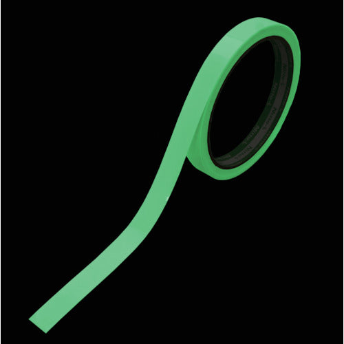 Nitto Elmate Medium Brightness Luminous Tape JIS-JB Class 0.25mm x 12mm x 5m Green NB-1205B 1 Roll