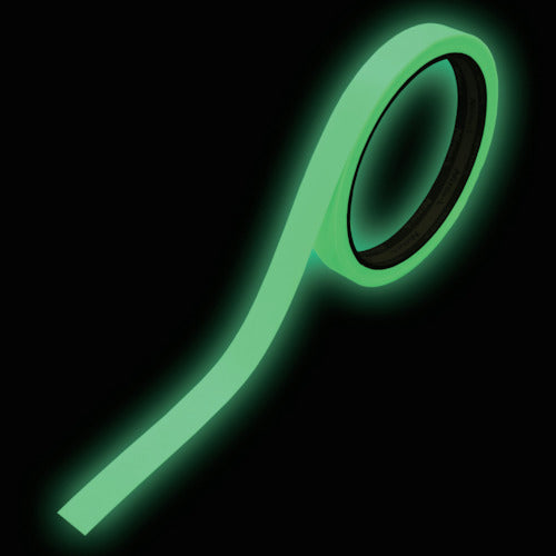 Nitto Elmate Ultra-High Brightness Luminous Tape JIS-JD Class 0.6mm x 12mm x 5m Green NB-1205D 1 Roll