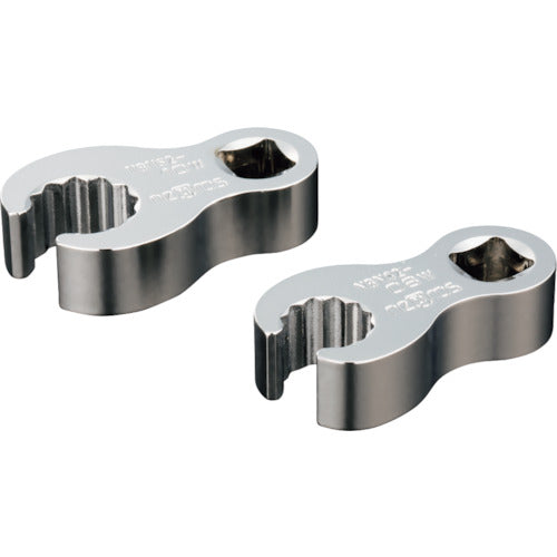 nepros 6.3 sq. Crowfoot wrench, 12 mm across, 23 mm width, NBNS2-12W, 1 piece