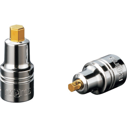 nepros 6.3sq. 스태비 헥사 곤 비트 소켓 대변 치수 6mm 전장 26.2mm NBT2-06SS 1개