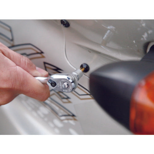 nepros 6.3 sq. Hexagon Bit Socket, Diagonal Dimension 2.5 mm, Total Length 38.7 mm, NBT2-025, 1 piece