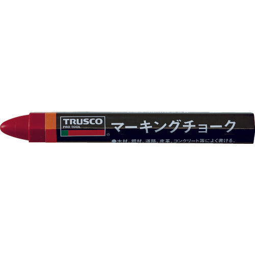 ＴＲＵＳＣＯ　マーキングチョーク　赤　３本入　TMC-19-R　1 PK