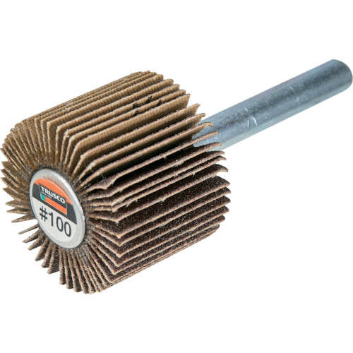 TRUSCO 플랩 휠 외경 40X 폭 30X 축 직경 6 (5 개입) #100 100 # UF4030 1 상자