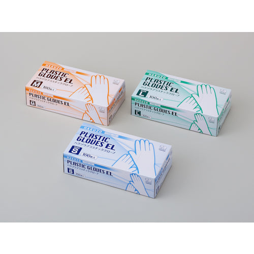 ハクゾウメディカル　【売切廃番】ハクゾウプラスチックグローブＥＬ　Ｌ　3024103　1箱