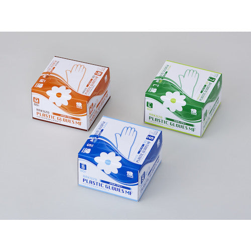 ハクゾウメディカル　ハクゾウプラスチックグローブＭＦ　Ｌ　3024113　1箱