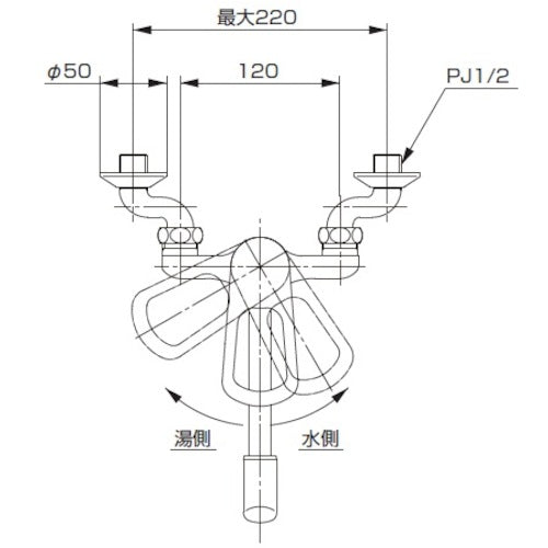 ＳＡＮＥＩ　シングル混合栓　K1700ED-4UR-13　1 台