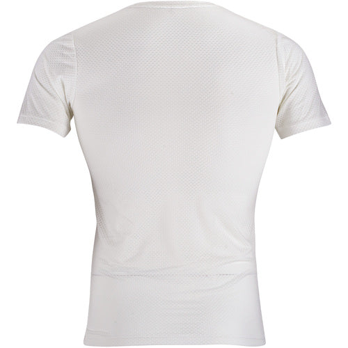 カジメイク　８８２１　クレーターメッシュ　クルーネック半袖シャツ　ホワイト　Ｌ　8821-01-L　1 着