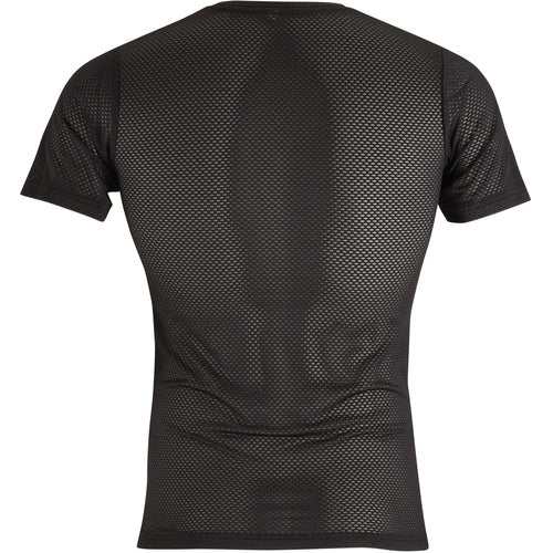 カジメイク　８８２１　クレーターメッシュ　クルーネック半袖シャツ　ブラック　ＬＬ　8821-91-LL　1 着