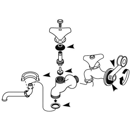 ＳＡＮＥＩ　自在水栓取替パーツ　PP90-1S-13　1Ｓ