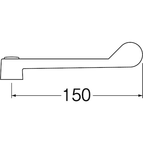 SANEI 원터치 레버 롱 PR23F-L 1개