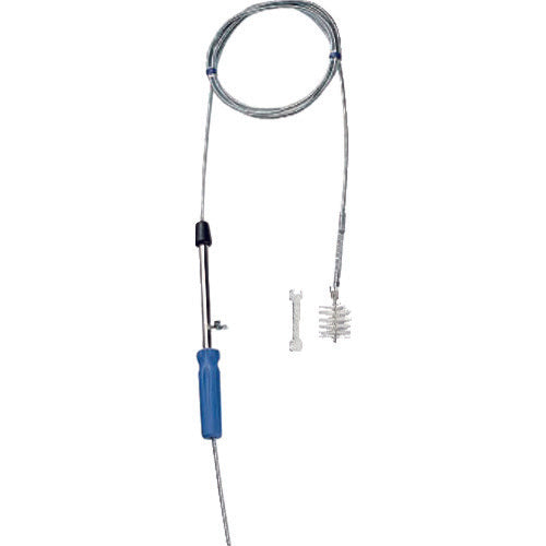 SANEI Drain Cleaning Parts Pipe Cleaner (with 30mm diameter brush) Length 3m PR802-3 1 piece