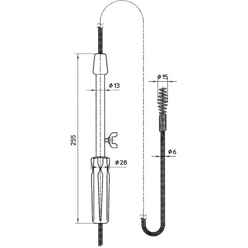 SANEI Pipe Cleaner 5m PR80-5 1pc
